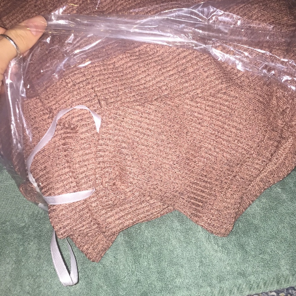 Dusty rose ribbed dress - Picture 4 of 6